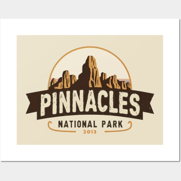 Pinnacles National Park Travel Sticker Wall Art by GreenMary Design